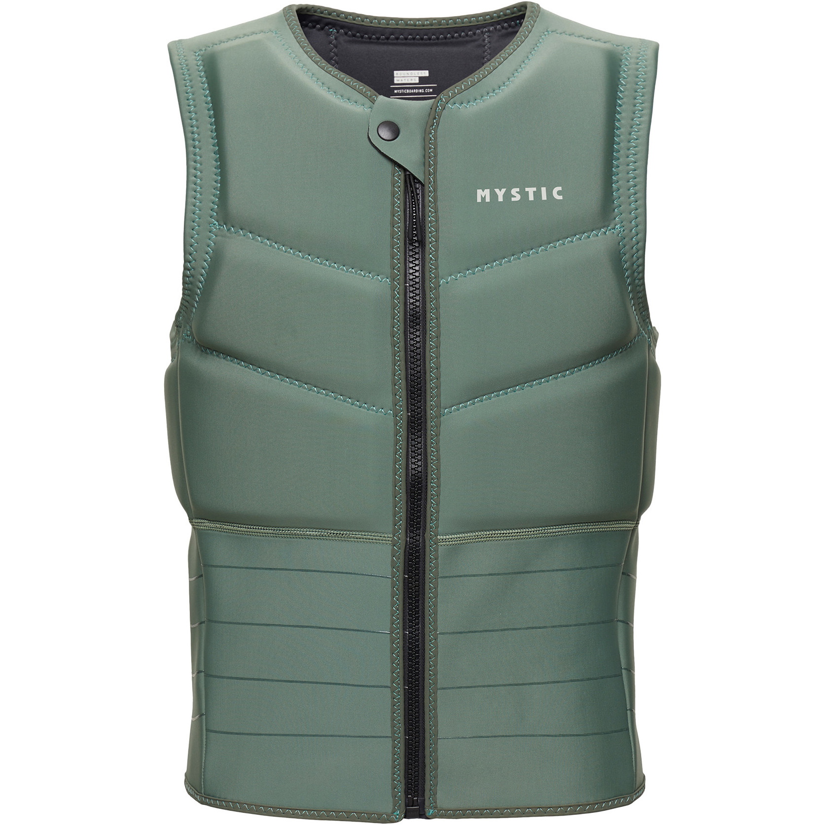 2025 Mystic Männer Star Front Zip Kite Impact Vest 35005.23023 - Dark Olive